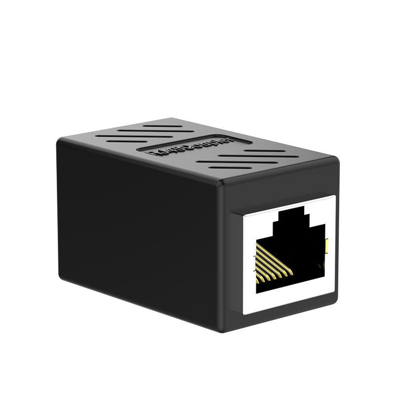 Set 4 Adaptoare prelungire cablu retea RJ45 Cat.6, UTP, FTP, STP, Negru [5]
