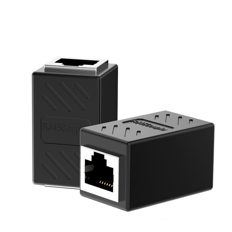 Set 4 Adaptoare prelungire cablu retea RJ45 Cat.6, UTP, FTP, STP, Negru [3]