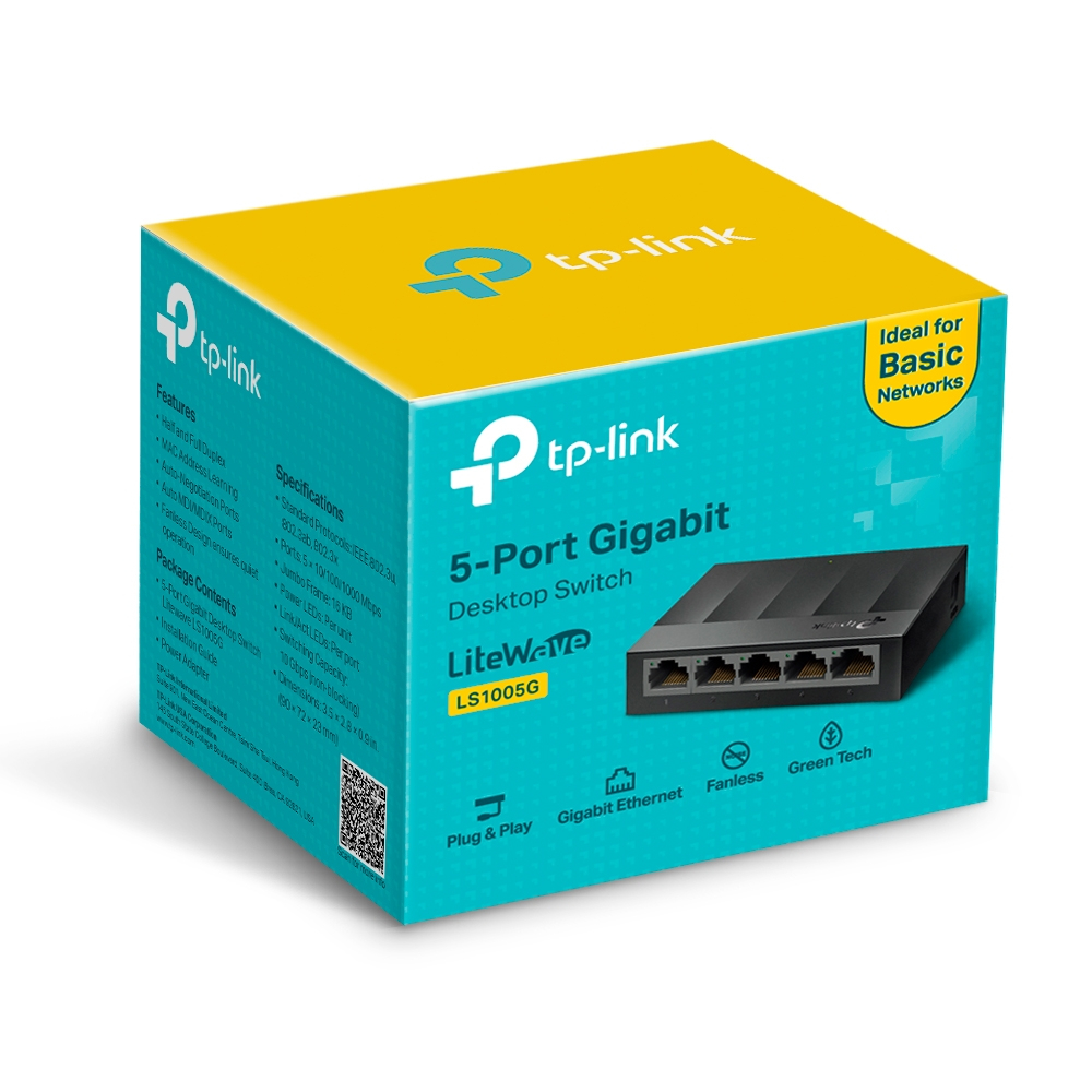Switch Gigabit TP-LINK LS1005G, 5 port, 10/100/1000 Mbps [3]