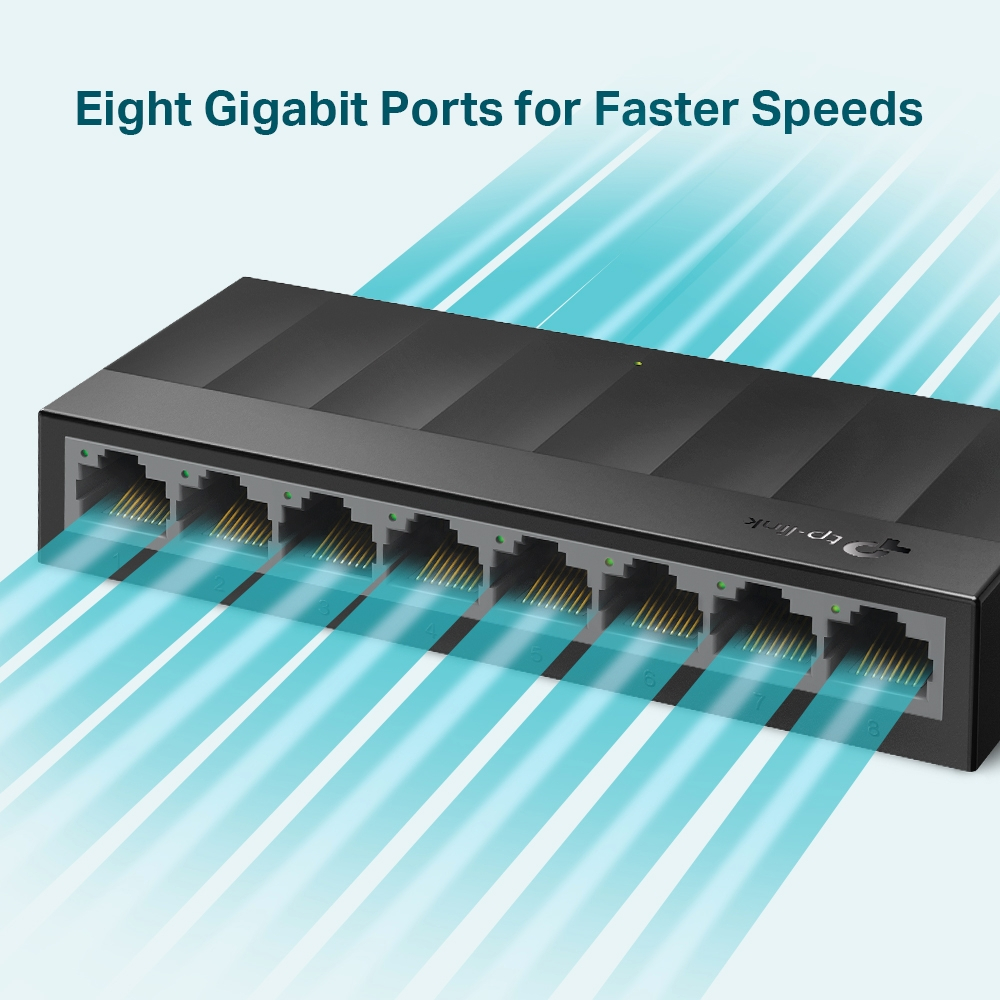 Switch Gigabit TP-LINK LS1008G, 8 port, 10/100/1000 Mbps [3]