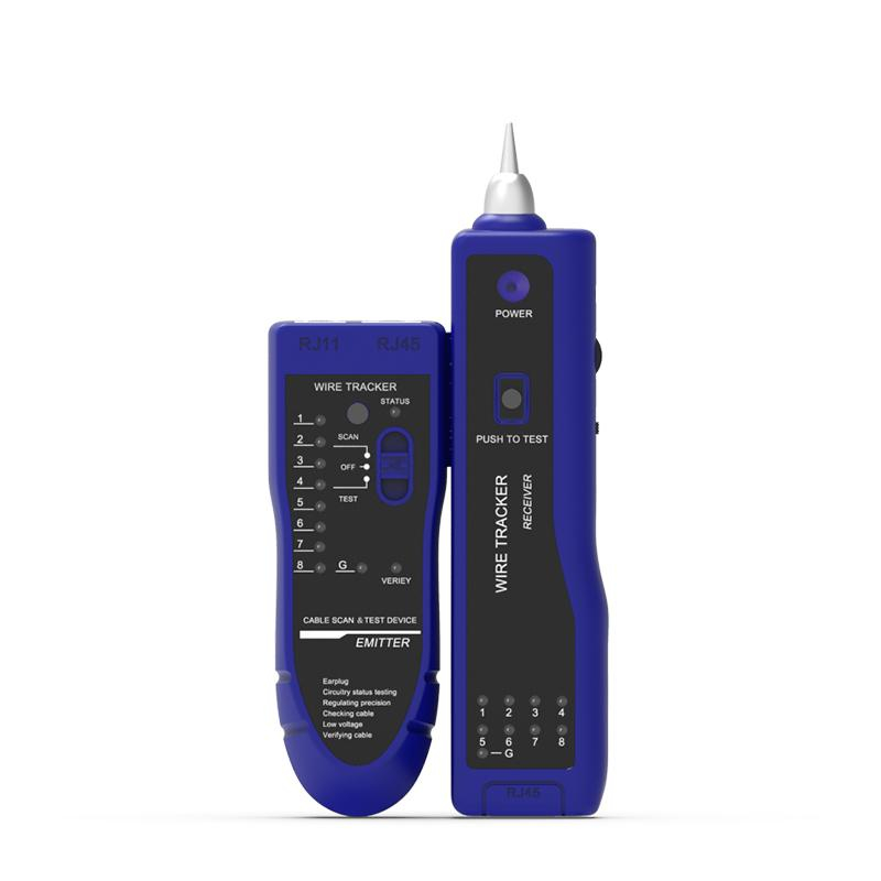 Tester de retea RJ45 cu cable Tracker, Albastru [1]