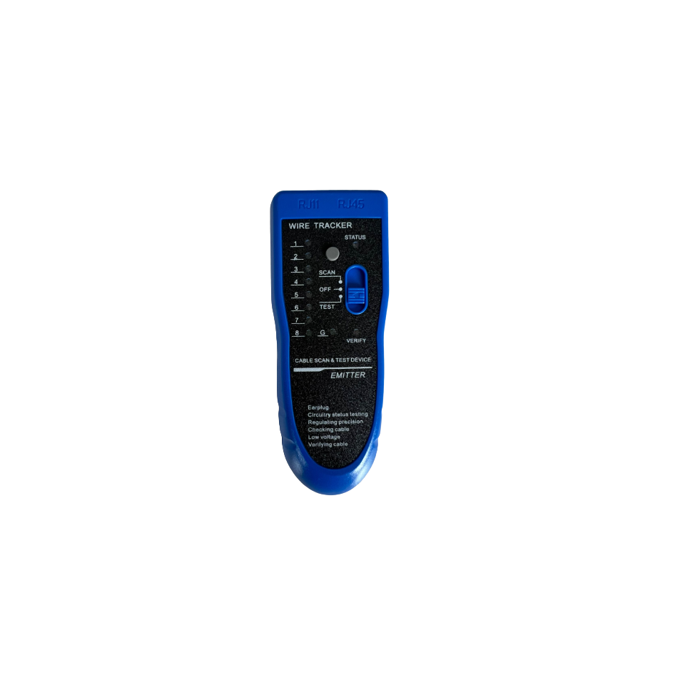 Tester de retea RJ45 cu cable Tracker, Albastru [4]