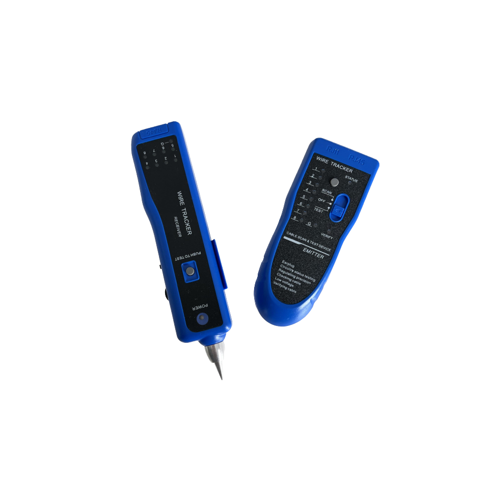Tester de retea RJ45 cu cable Tracker, Albastru [2]