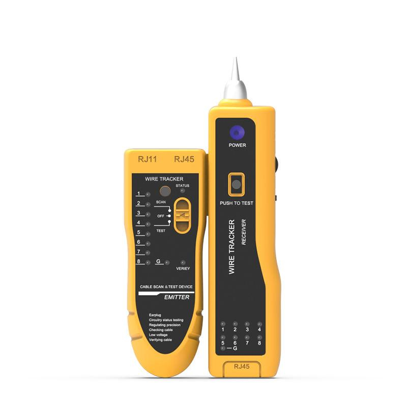 Tester de retea RJ45 cu cable Tracker, Galben [1]