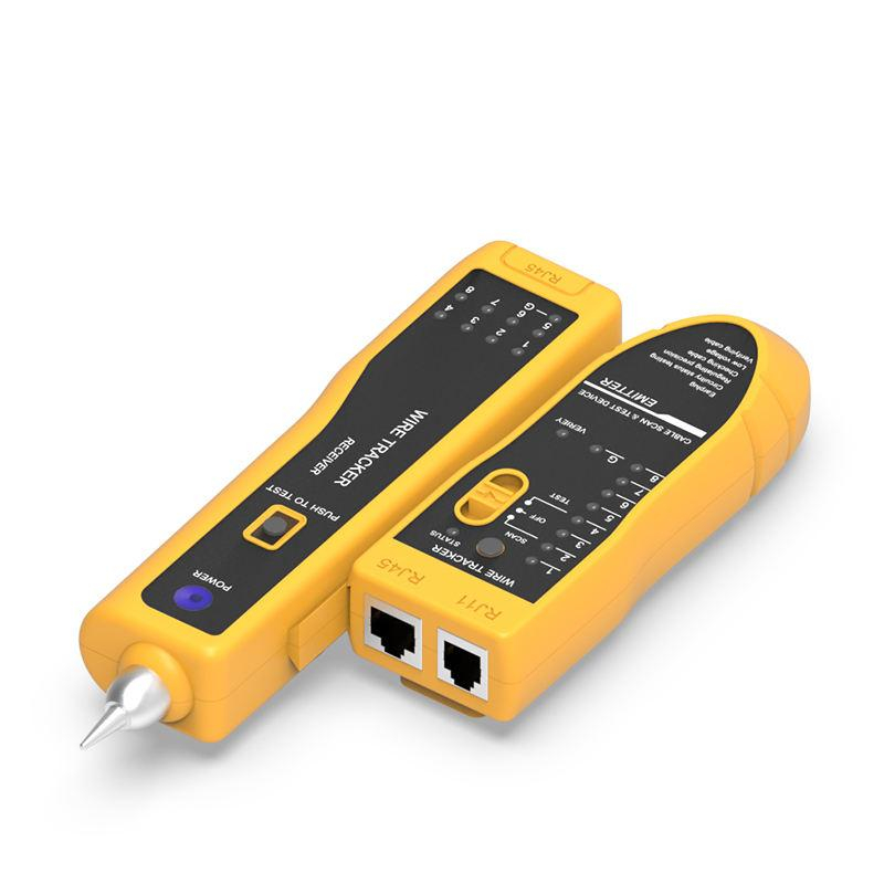 Tester de retea RJ45 cu cable Tracker, Galben [2]