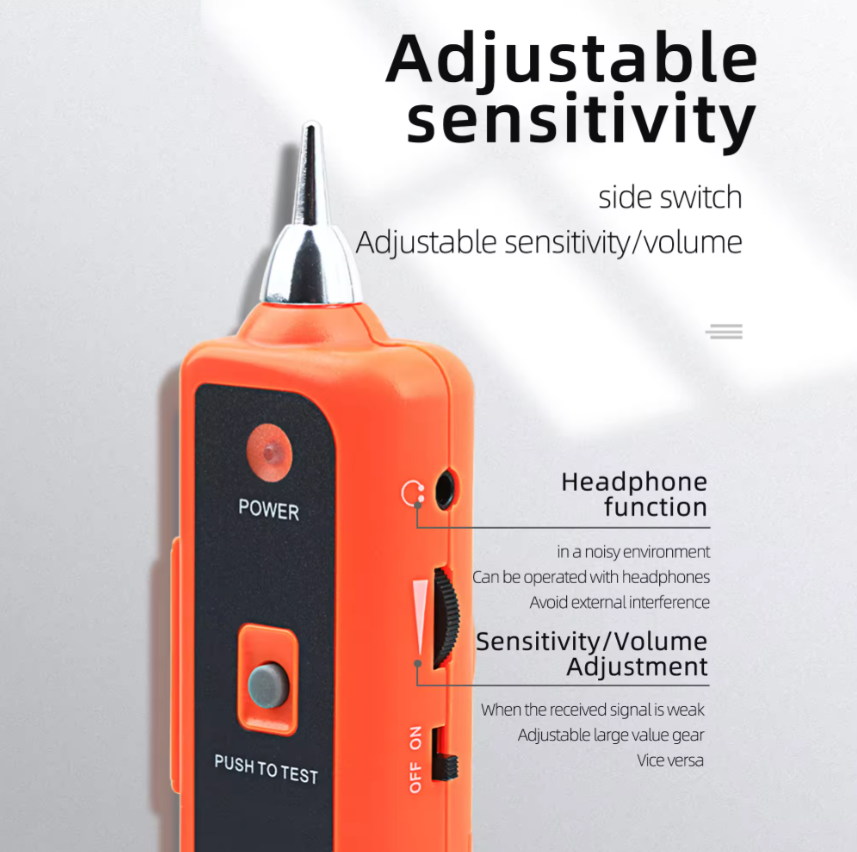 Tester de retea RJ45 cu cable Tracker, Portocaliu [4]