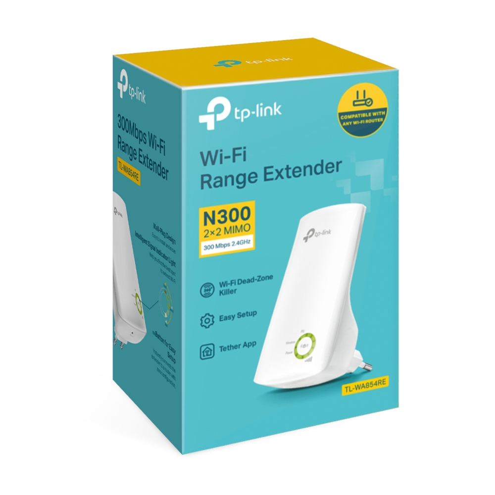 Wireless Range Extender TP-link TL-WA854RE, N300, 300Mbps [4]
