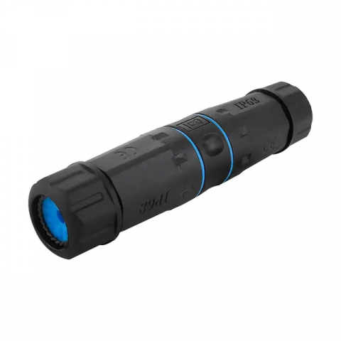 Adaptoare RJ45 waterproof - Adaptor Profesional prelungire cablu retea RJ45 exterior, Waterproof IP68, Negru