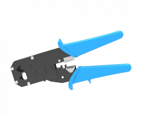 Clesti sertizare RJ45 - Cleste pentru sertizat RJ45, RJ12, RJ11, Albastru