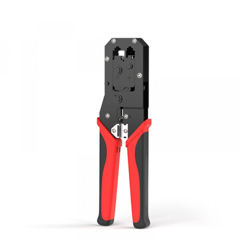 Cleste pentru sertizat RJ45, RJ12, RJ11, Rosu [1]