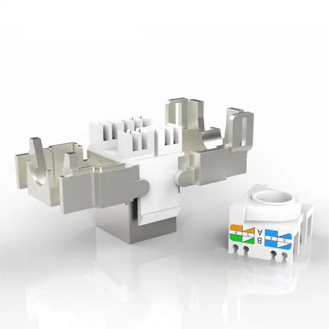Cupla modulara pentru priza retea RJ45, Cat. 6A, Ecranat, FTP, STP, Gigabit [1]