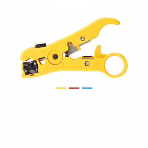 Instrument Profesional pentru dezizolare si taiere cablu, Galben [3]