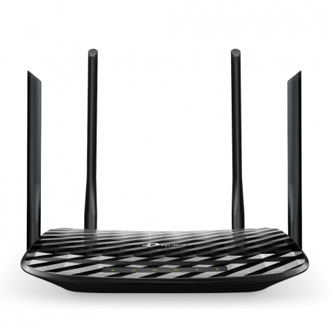 Routere și Range Extender - Router Wireless Gigabit TP-LINK Archer A6 AC1200, Dual-band 300 + 867 Mbps