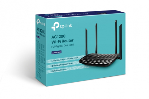 Router Wireless Gigabit TP-LINK Archer A6 AC1200, Dual-band 300 + 867 Mbps [3]