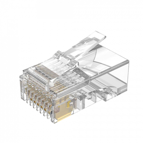 Set 10 mufe RJ45, Cat.6 cu manson, Portocaliu [2]