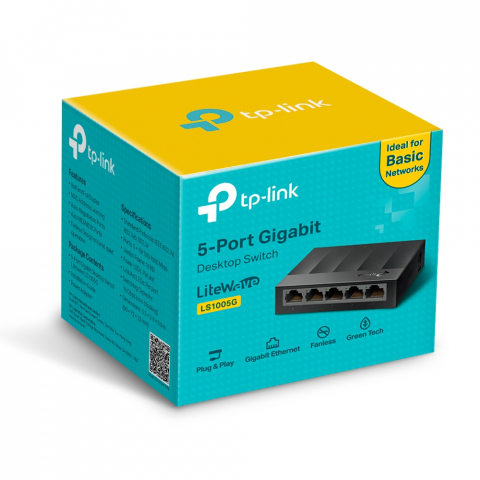 Switch Gigabit TP-LINK LS1005G, 5 port, 10/100/1000 Mbps [2]