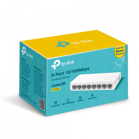 Switch TP-LINK LS1008, 8 port,10/100 Mbps [1]