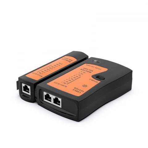 Tester Cablu retea RJ45 - Tester cablu de retea RJ45, RJ12, RJ11, Negru