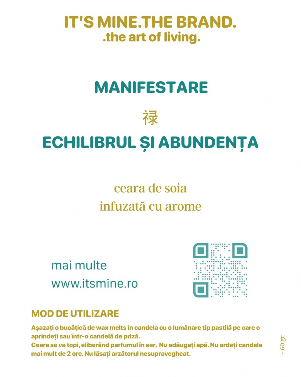 Manifestare - Echilibru și Abundență | Set Wax Melts Artizanale, 60 gr [4]