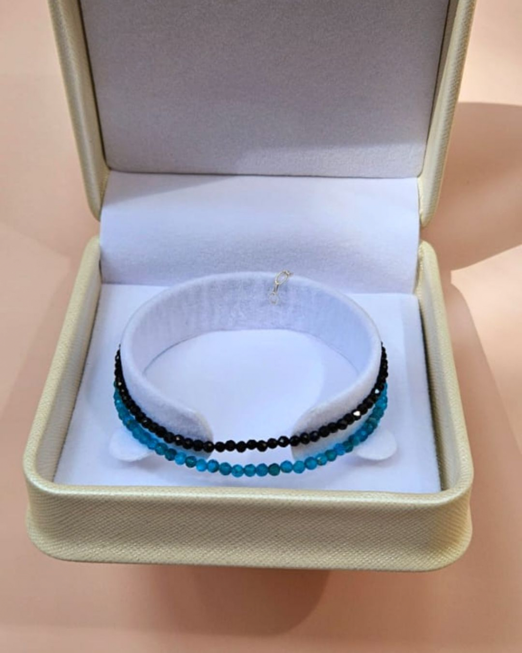 Set brățări spinel & apatit – elegant, reglabil, fațetat | Bijuterii Semiprețioase [2]