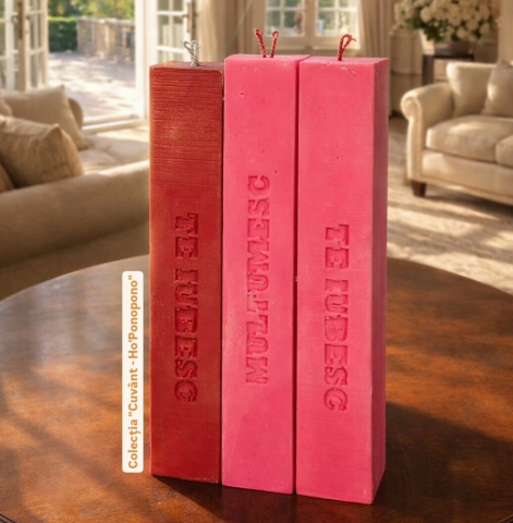 Lumânări - lumanare-hooponopono-roz-ceara-naturala