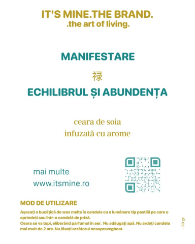 Manifestare - Echilibru și Abundență | Set Wax Melts Artizanale, 60 gr [3]