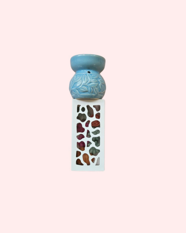 set manifestare cu wax melts SoyaLuna și candelă ceramică [1]