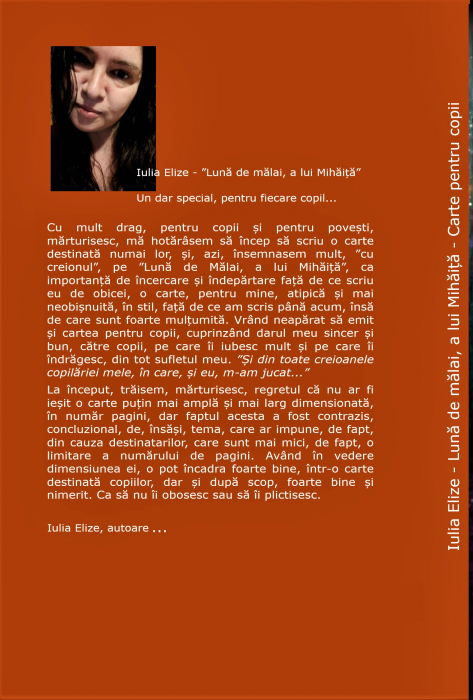 Iulia Elize - ”Lună de mălai, a lui Mihăiță...” (Carte pentru copii, I.) [5]