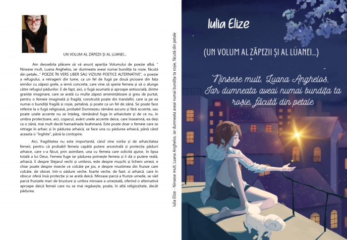 Iulia Elize - ”Ninsese mult, Luana Anghelos, iar dumneata aveai numai bundița ta roșie făcută din petale” - Poezie [2]
