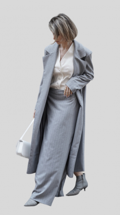 Set fustă și palton din lână pentru costume [1]