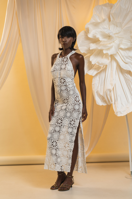 GAIA – Hand-Crocheted Cotton Beach Dress with Open Back | Iulia Balan Atelier [2]