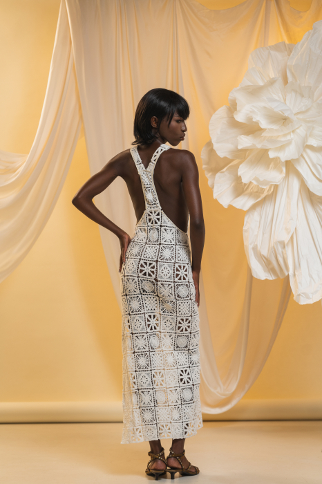 GAIA – Hand-Crocheted Cotton Beach Dress with Open Back | Iulia Balan Atelier [3]