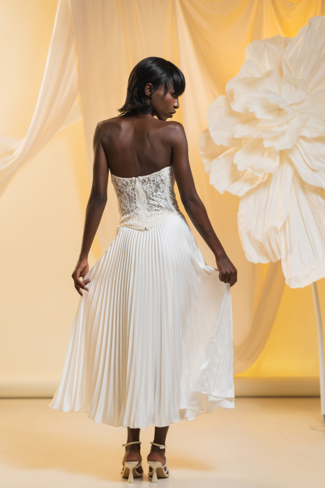 Ivory Flame – Corset dantelă chantilly [2]