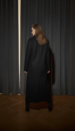 Palton lână si casmir negru Carolyn [2]