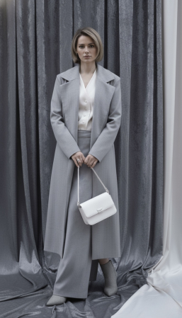 Set fustă și palton din lână pentru costume [3]