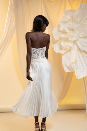 Ivory Flame – Corset dantelă chantilly [2]
