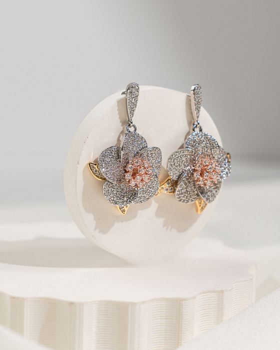 Cercei "Glammy" cu cristale Zirconiu Cubic [3]
