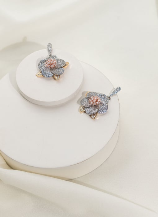 Cercei "Glammy" cu cristale Zirconiu Cubic [2]