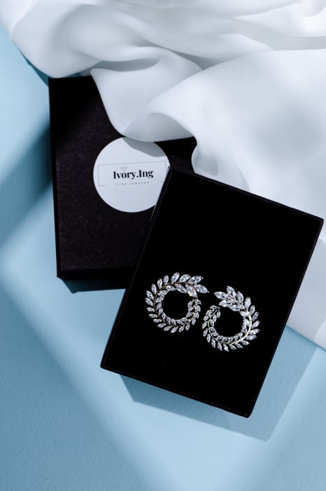 Cercei ocazie "Circle" eleganti, Zirconiu Cubic [3]