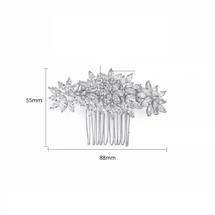 Accesoriu de par “Anna” cu cristale Zirconiu Cubic [4]