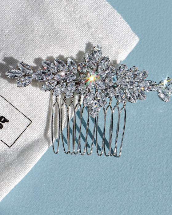 Accesoriu de par “Anna” cu cristale Zirconiu Cubic [2]