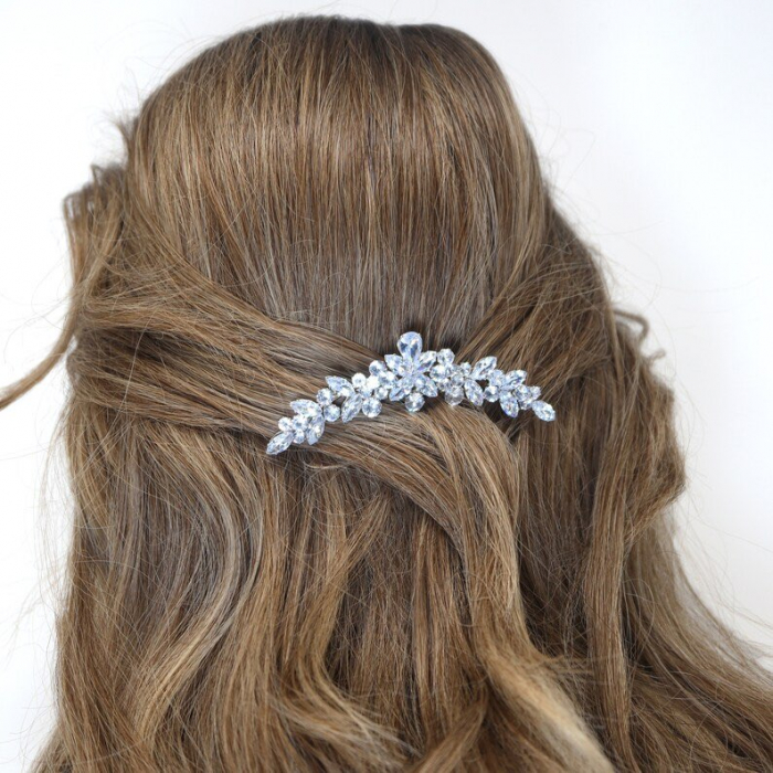 Accesoriu de par “FABULOUS” cu cristale Zirconiu Cubic, Argintiu [2]