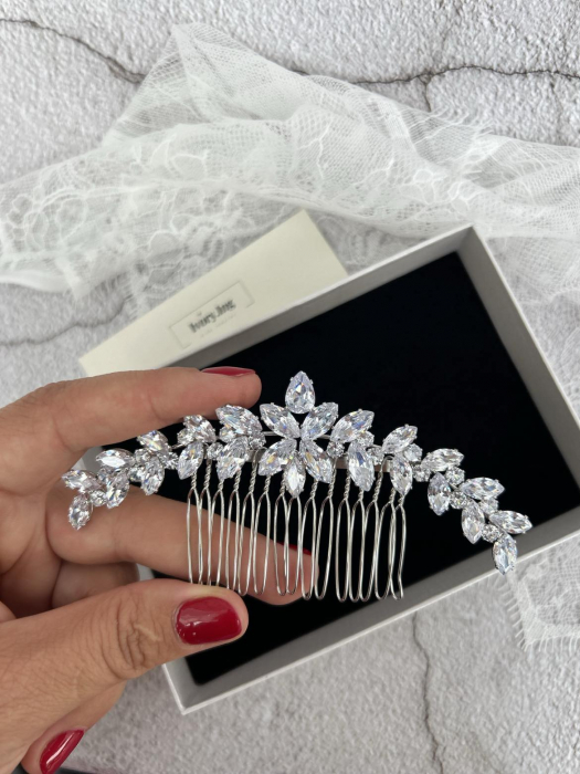 Accesoriu de par “Othilia” cu cristale Zirconiu Cubic [2]