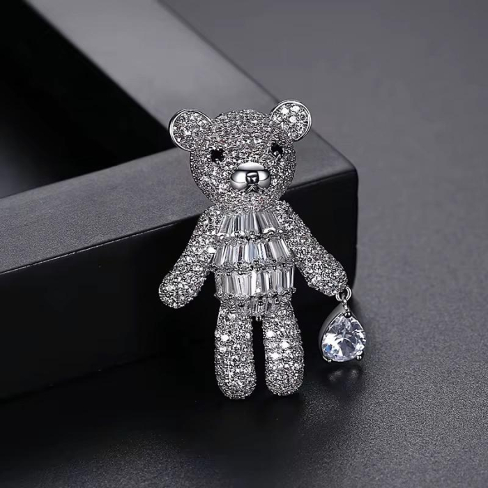 Broșă Ursuleț Luxury cu Cristale Zirconiu Cubic [4]