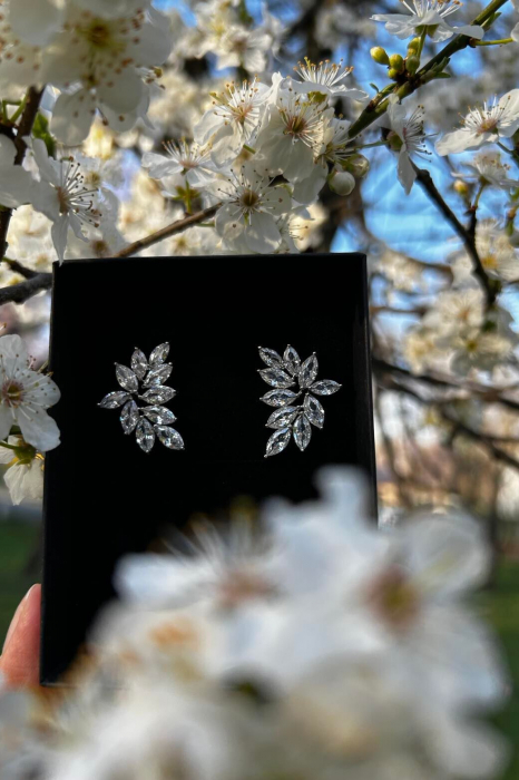 Cercei  "LEAF",  Zirconiu Cubic [3]