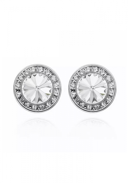 Cercei Silvery, argintiu, elegant,  cristale Zirconiu Cubic, cristale Austria [1]