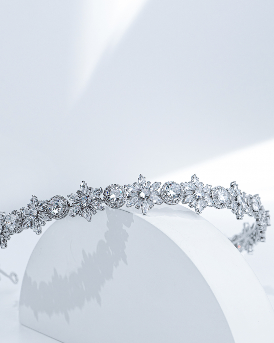 Diadema de par “Angelic” cu cristale Zirconiu Cubic [1]