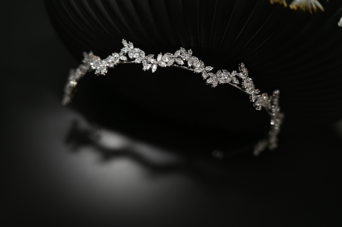 Diadema “Silver” cu cristale Zirconiu Cubic [5]