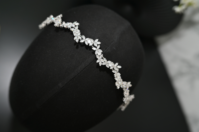 Diadema “Silver” cu cristale Zirconiu Cubic [4]