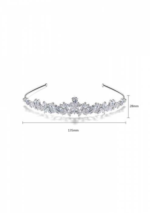 Tiara Zirconiu Cubic "Small Flowers" [4]